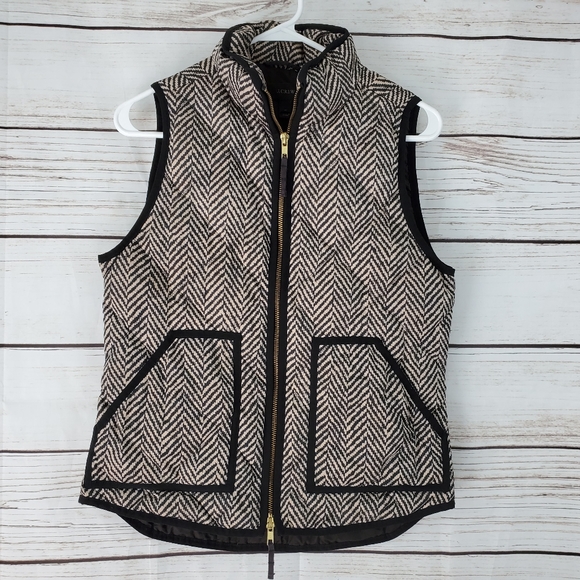 J. Crew Jackets & Blazers - J. Crew | Chevron Stripe Down Vest